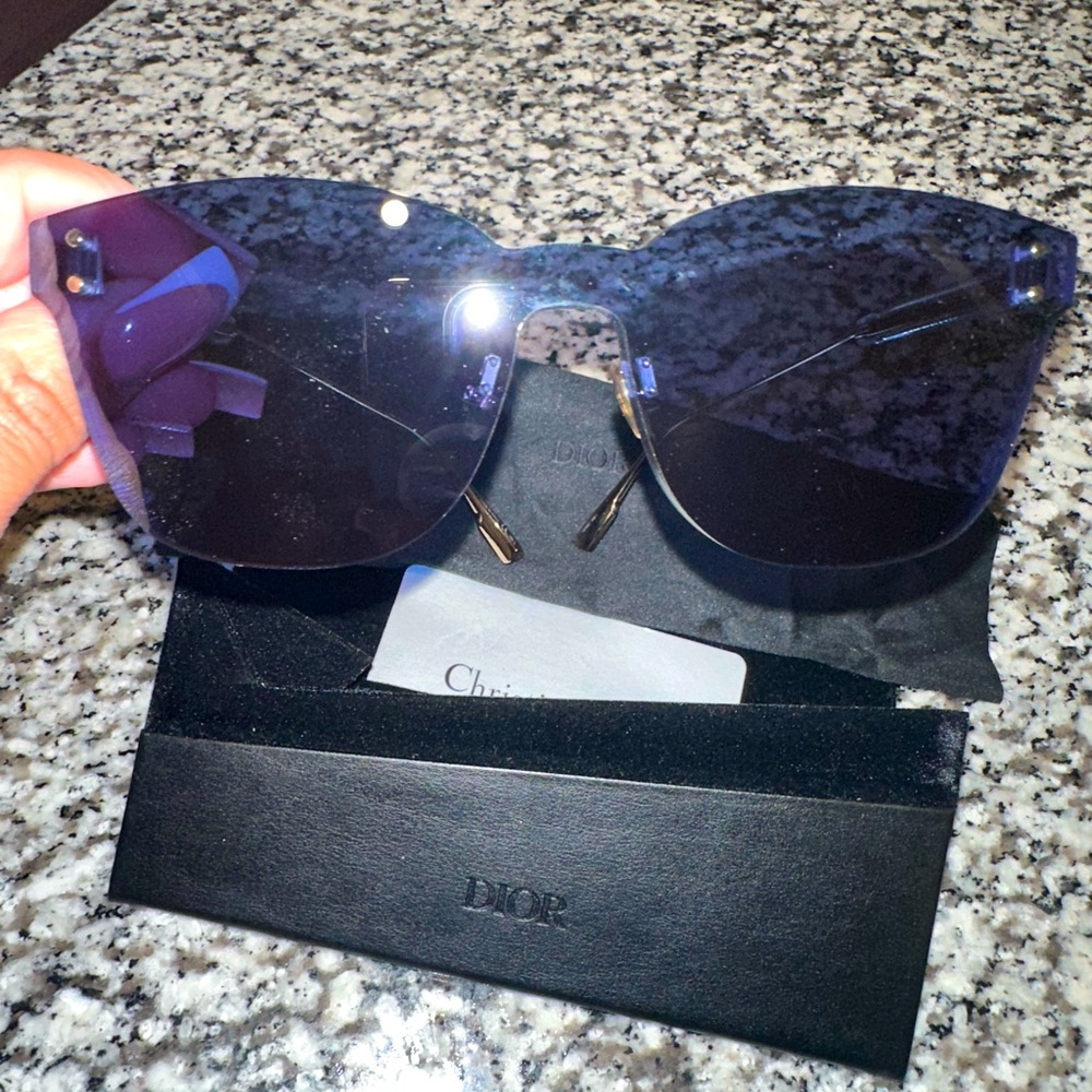 AUTHENTIC DIOR SUNGLASSES. ALL VIBRANT BLUE LENS. VERY RARE!!!